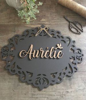 Wooden ( MDF ) Name plate